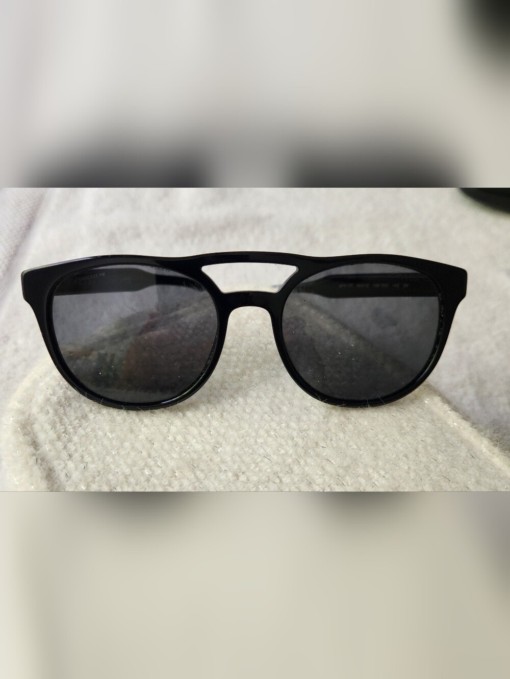 Men's Prada Black Aviator Sunglasses with Double-Bridge 13T